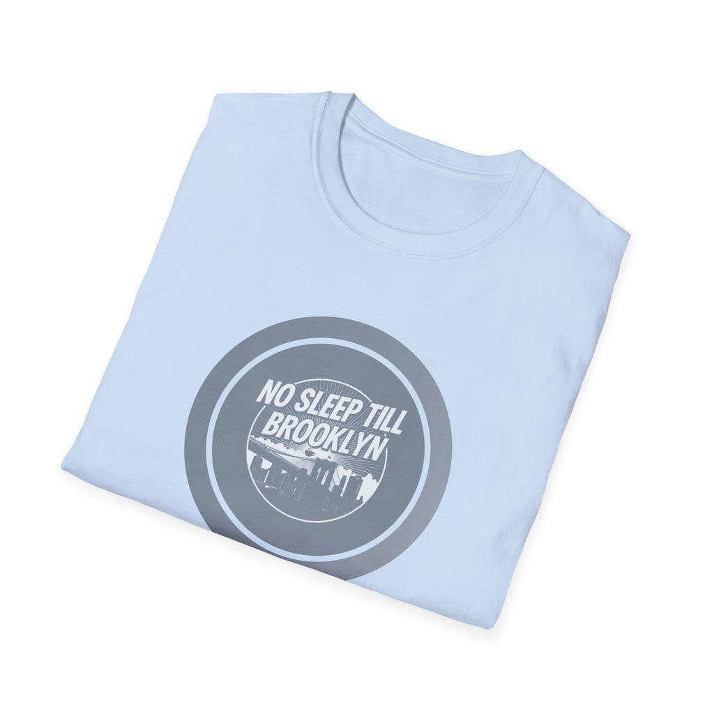No Sleep Till Brooklyn T-Shirt | Retro NYC Skyline Circle Logo