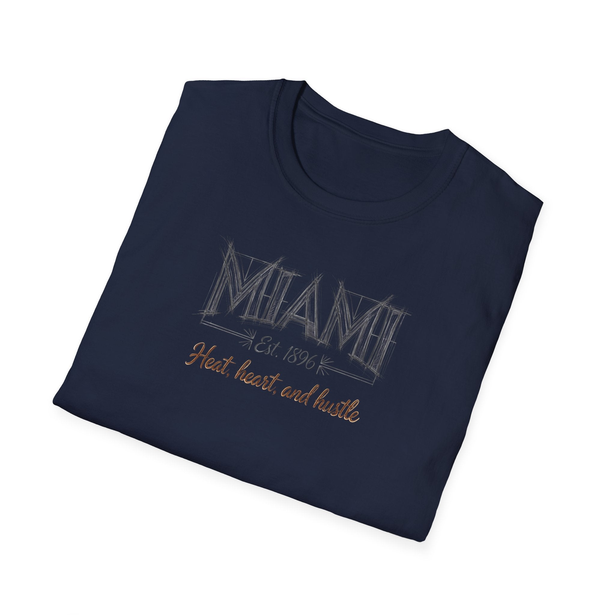 Miami FL 305 Vintage Retro T-Shirt — Heart, Hustle and Hustle City Tee