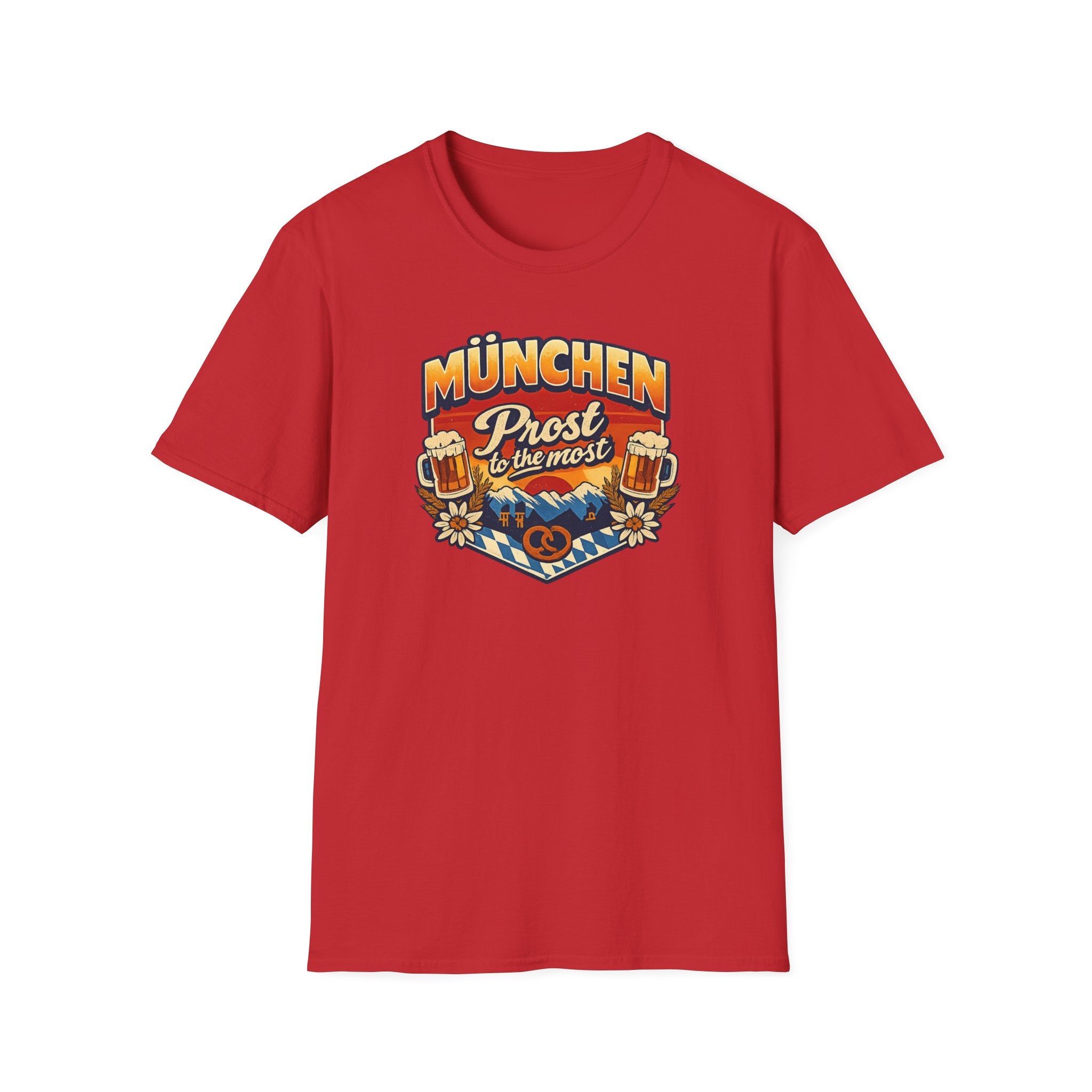 München Prost T-Shirt – Oktoberfest Beer & Pretzel Graphic Tee