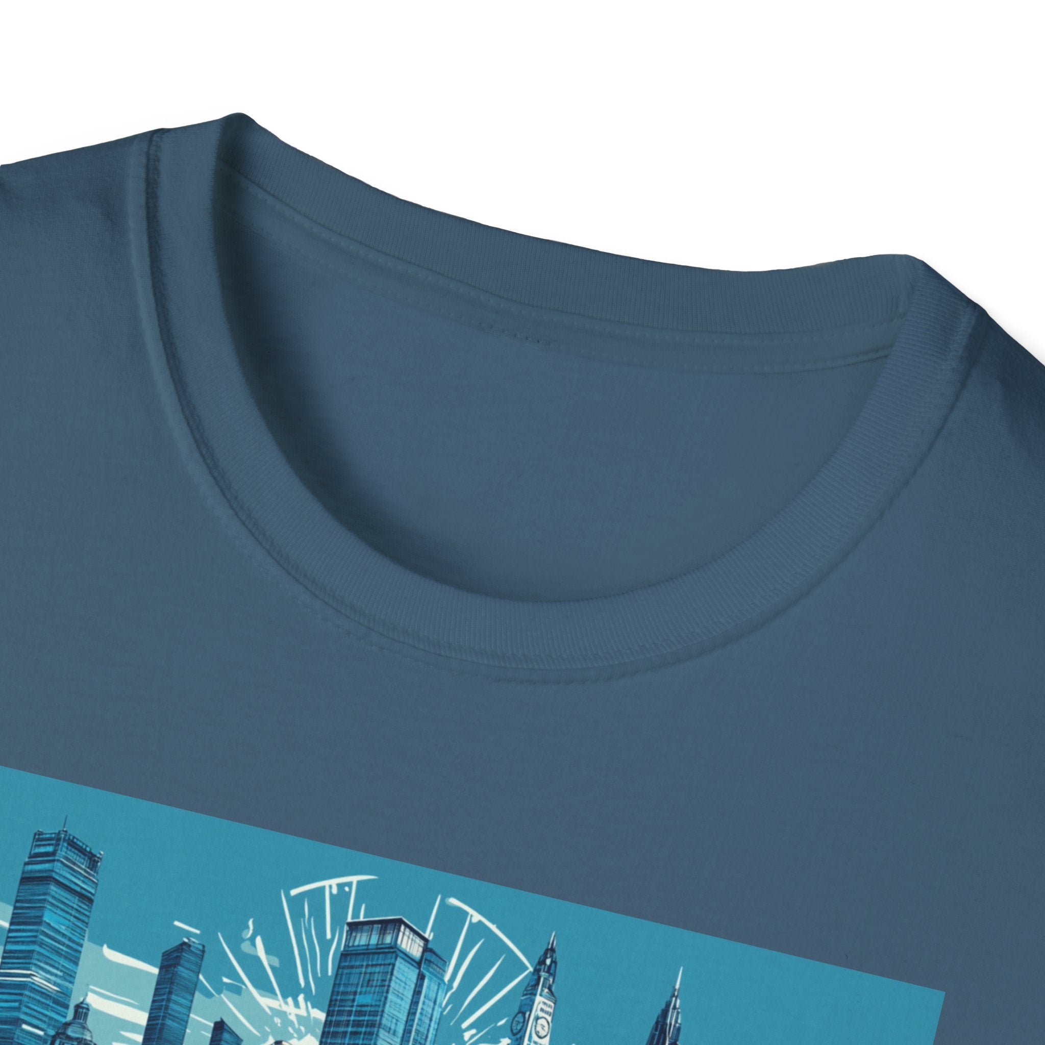 Manchester skyline T-Shirt | Cityscape graphic tee, England travel souvenir