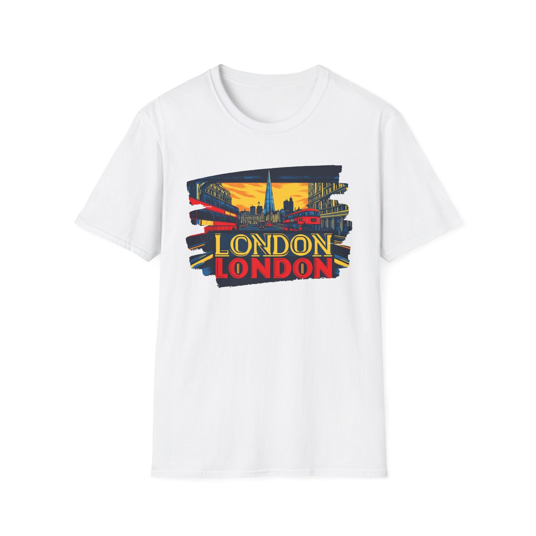 London Skyline Graphic T-Shirt | Retro Cityscape London Tee