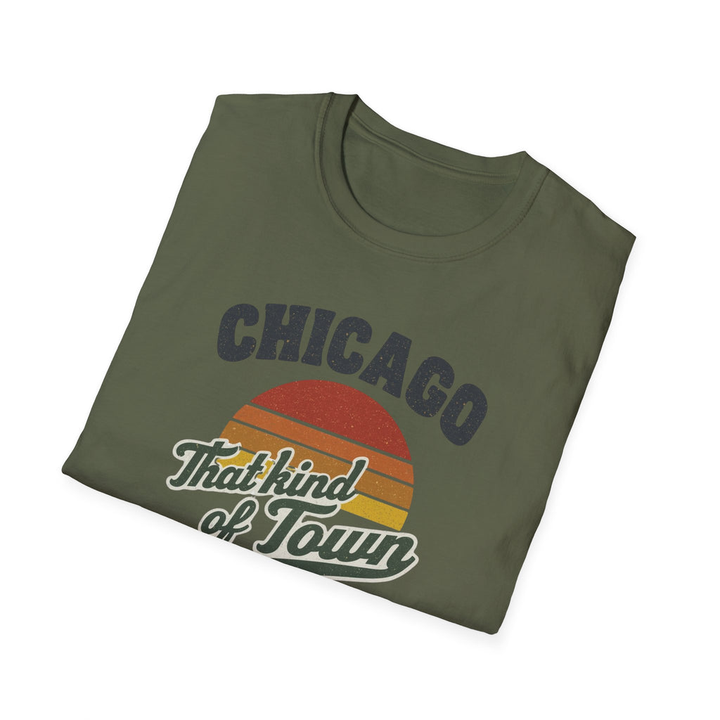 Chicago That Kind of Town Retro Sunset T-Shirt