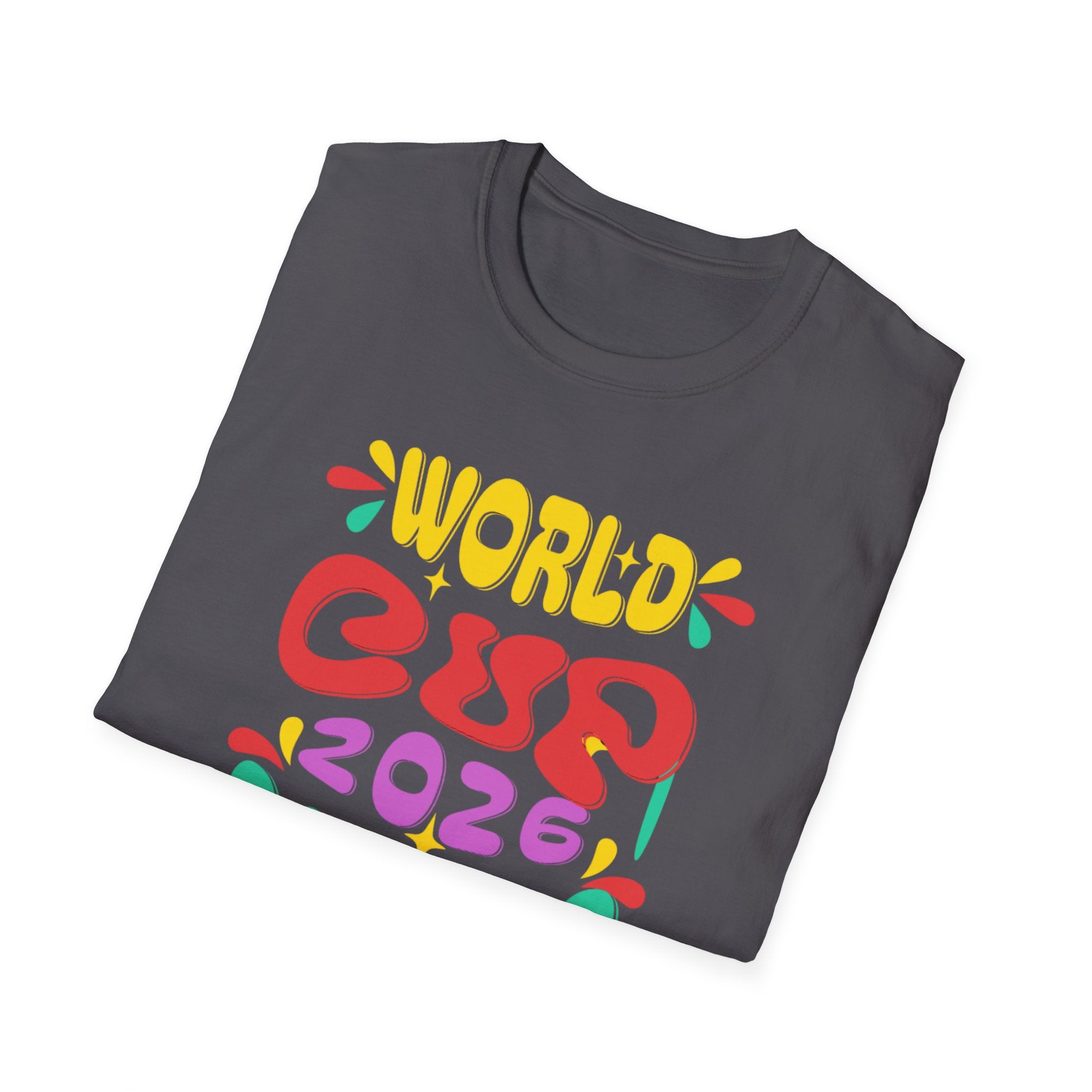 World Cup 2026 Dallas T-Shirt — Colorful Retro Soccer Fan Tee