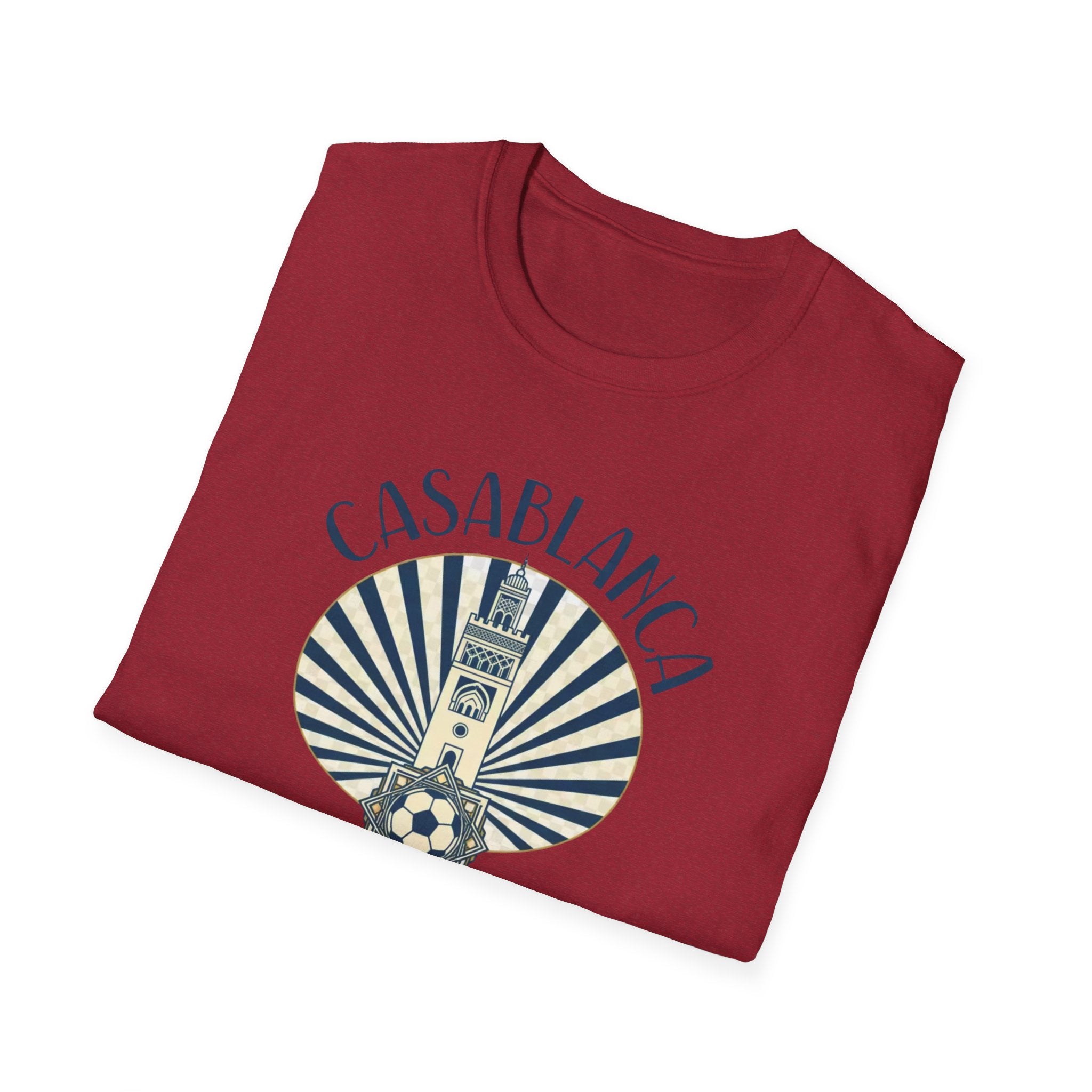 Casablanca Vintage Travel T-Shirt — Morocco World Cup 2026 Souvenir