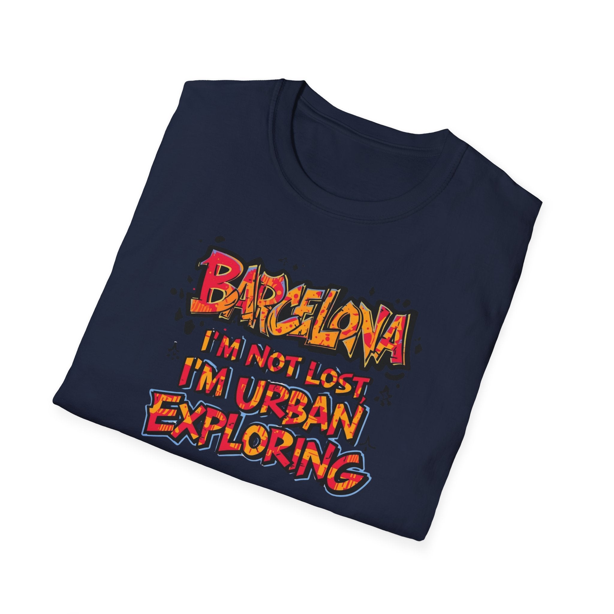 Barcelona Urban Exploring T-Shirt — "I'm Not Lost, I'm Urban Exploring" Travel Tee
