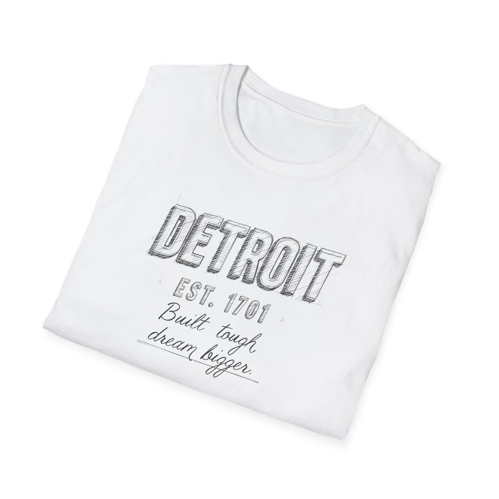 Detroit Vintage Graphic T-Shirt — "Detroit Est. 1701" City Pride Tee