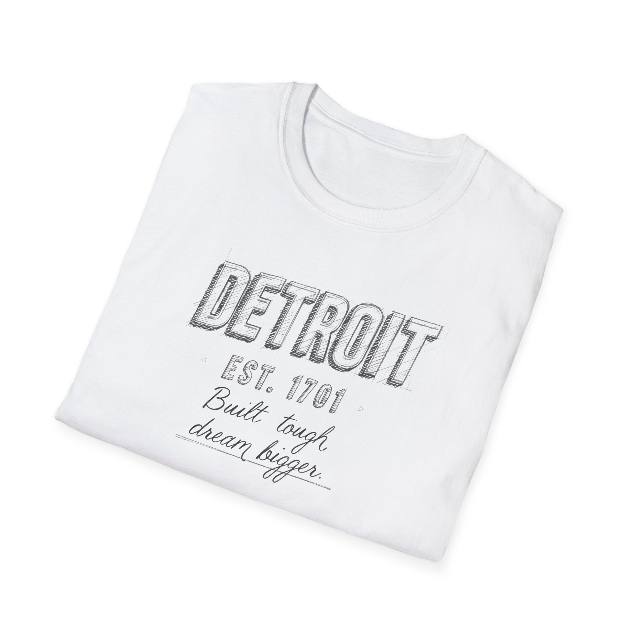 Detroit Vintage Graphic T-Shirt — "Detroit Est. 1701" City Pride Tee