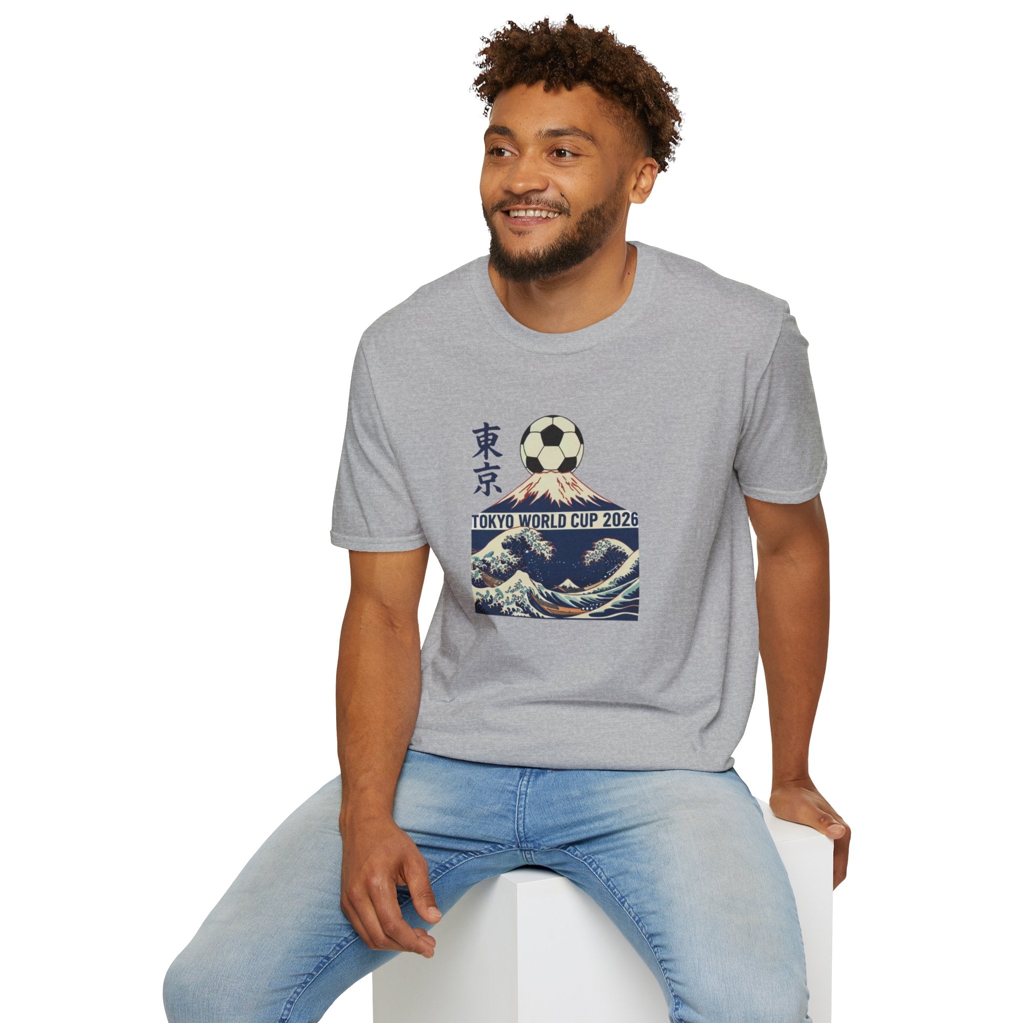 Tokyo World Cup 2026 Soccer T‑Shirt — Great Wave Football Design