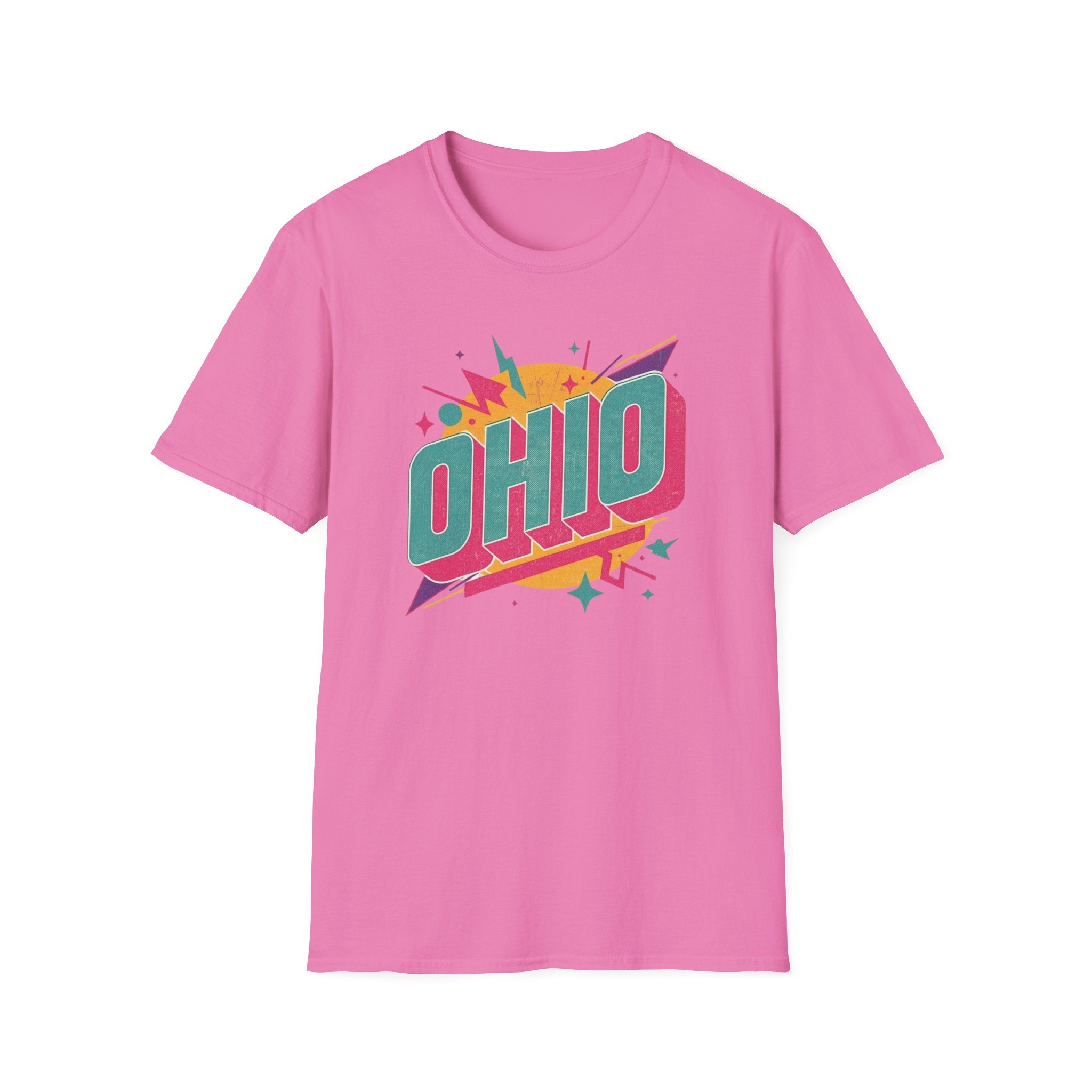 Ohio Retro Tee — Colorful Vintage State Pride T-Shirt