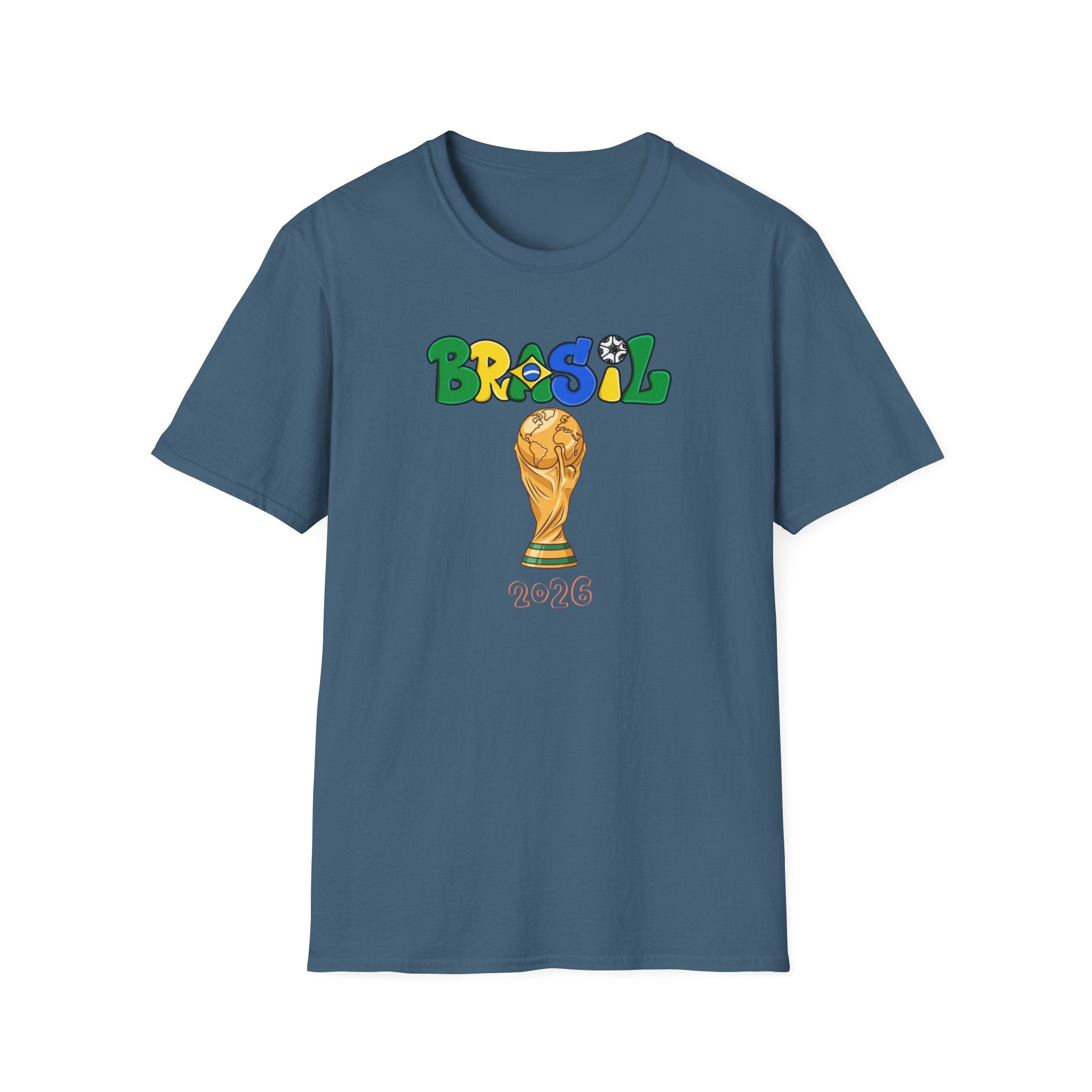 Brasil World Cup Trophy T-Shirt — Brazil Soccer Fan Tee