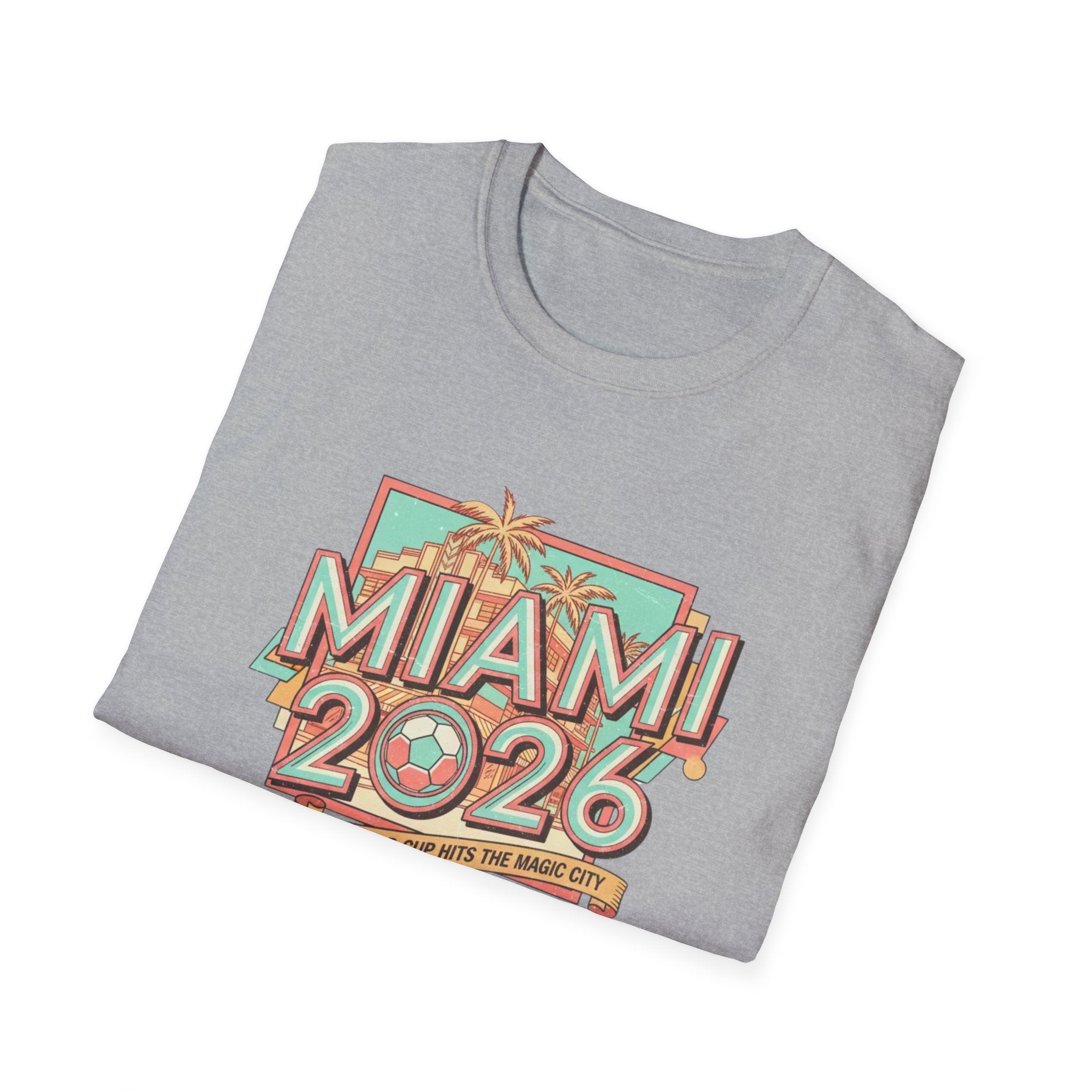 Miami 2026 Retro Palm Beach T-Shirt
