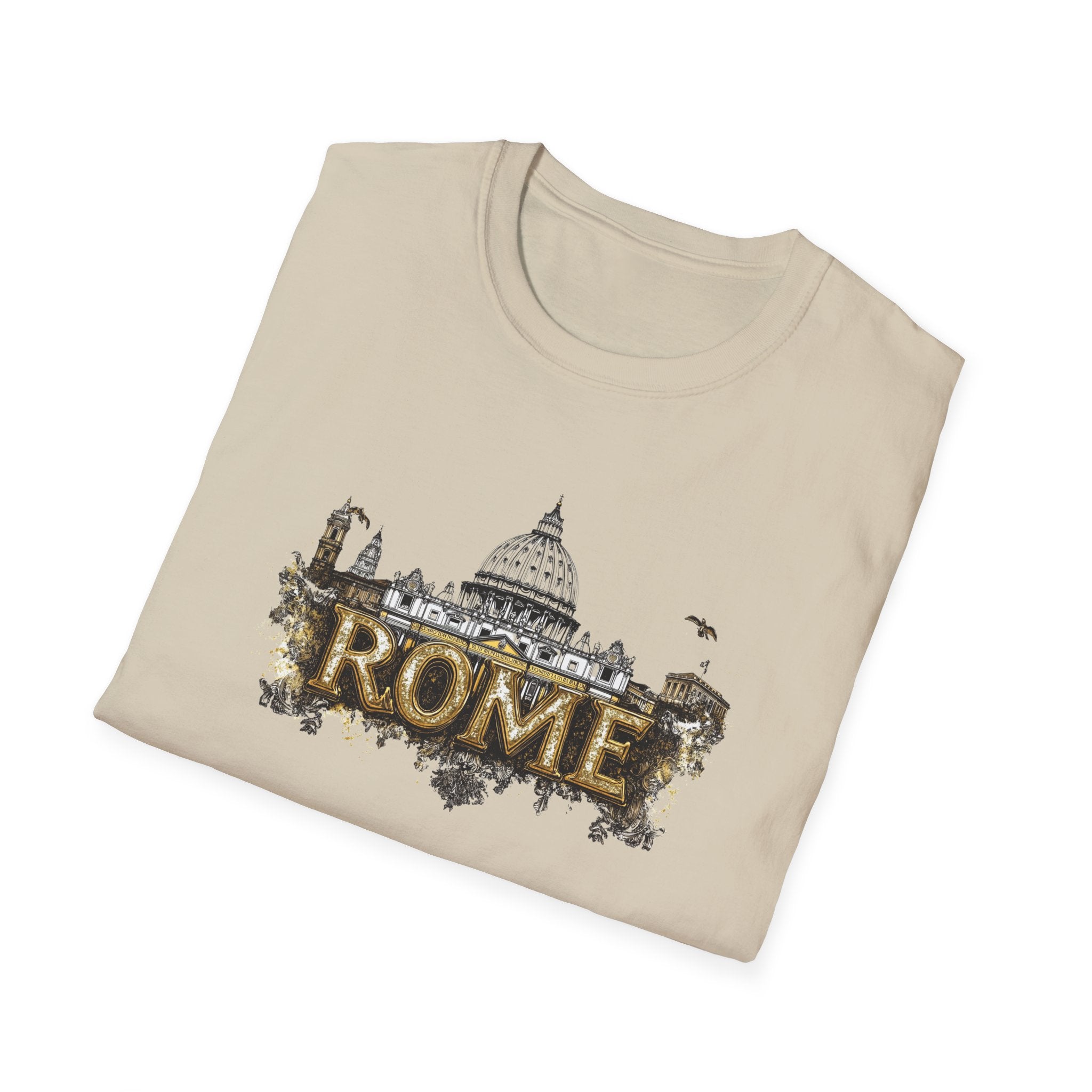 Rome skyline graphic T-Shirt | Rome travel souvenir, Colosseum Vatican design