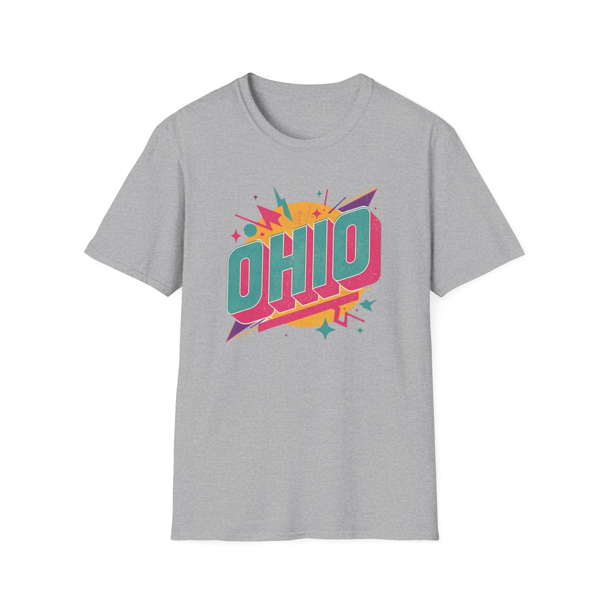 Ohio Retro Tee — Colorful Vintage State Pride T-Shirt