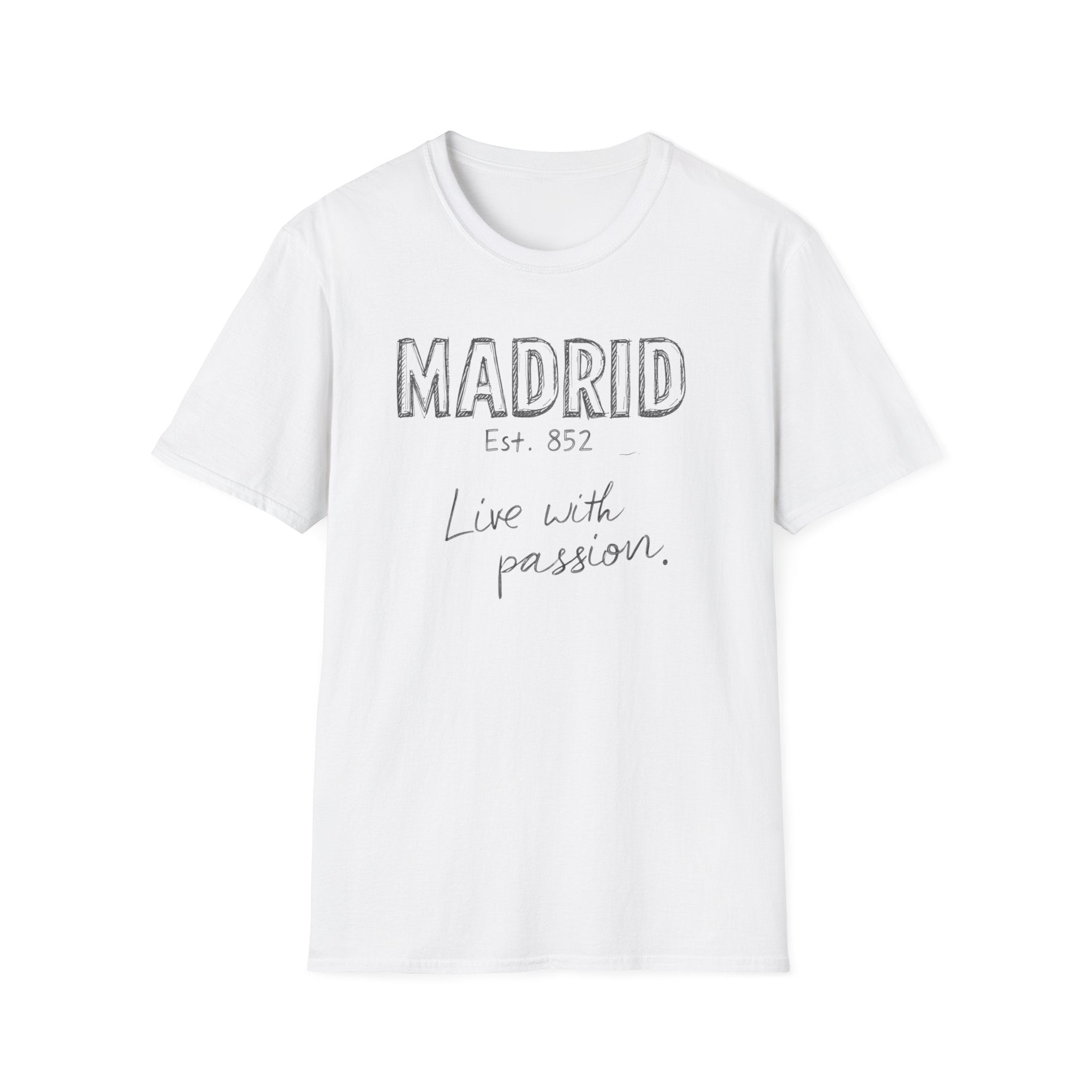 Madrid “Live with Passion” Graphic T‑Shirt