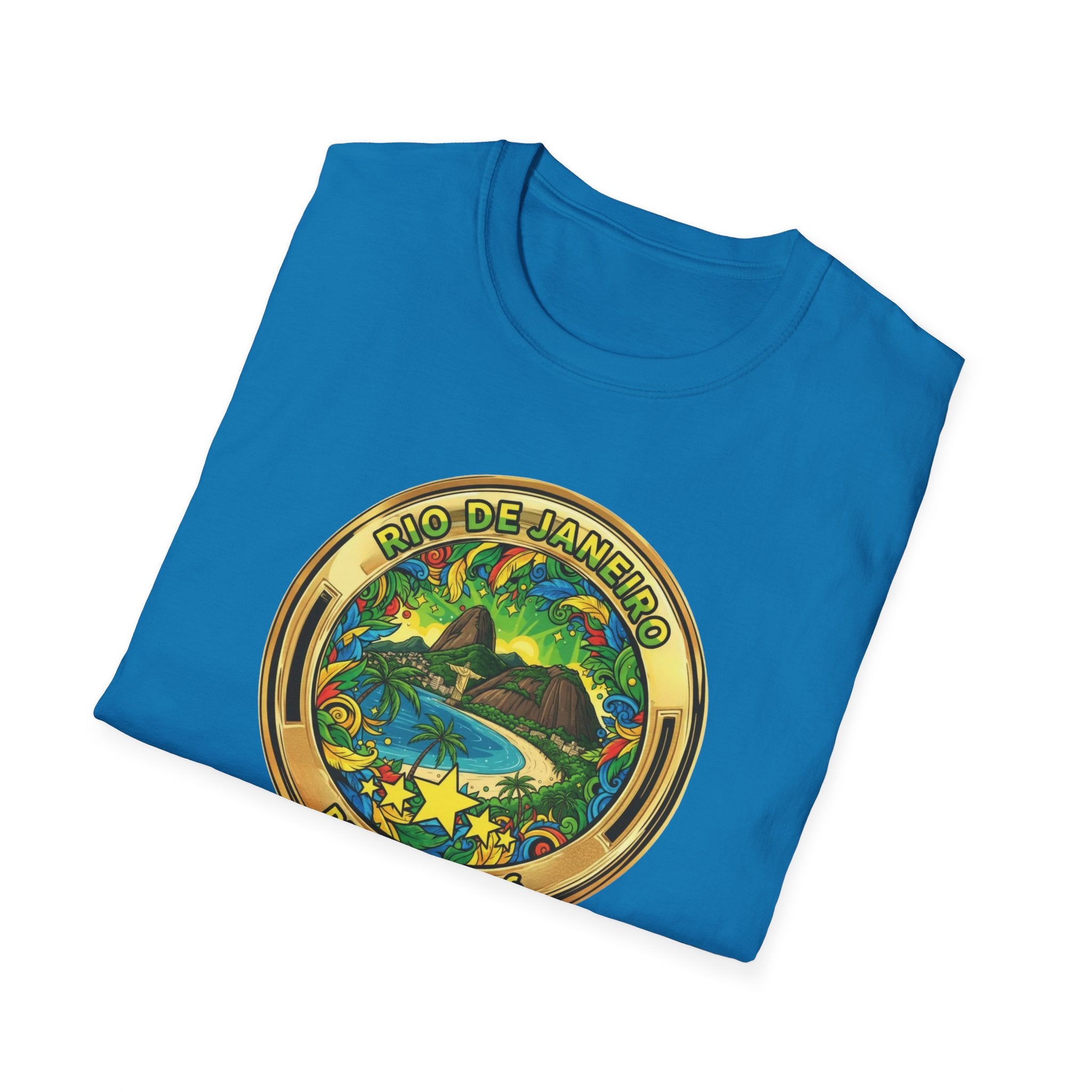 Rio de Janeiro Brazil Travel T-Shirt World Cup 2026 — Vintage Tropical Beach Badge