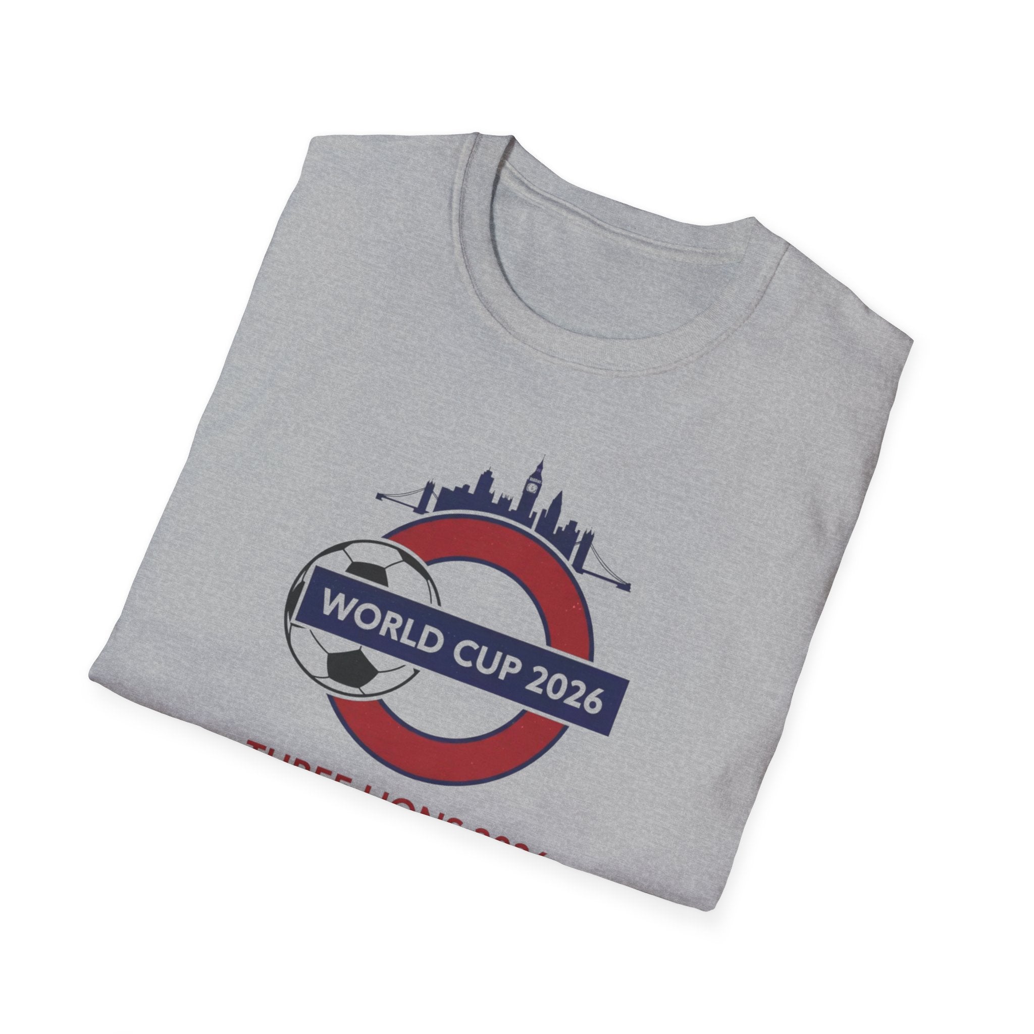 World Cup 2026 Three Lions T-Shirt — England Soccer Fan Tee