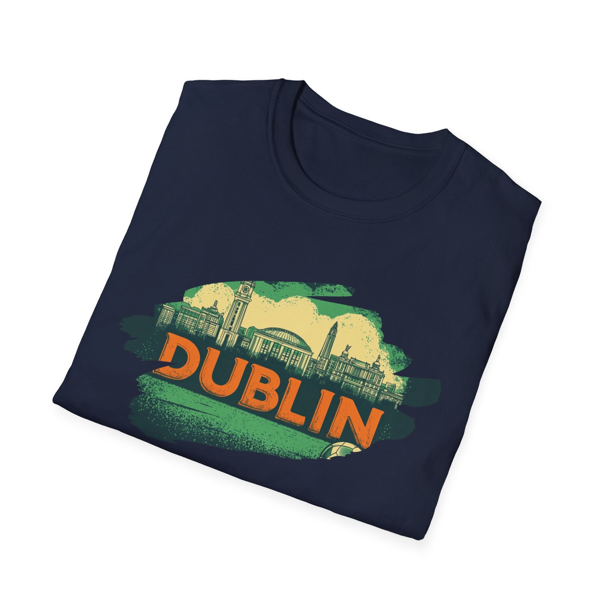 Dublin skyline brushstroke T-Shirt | Ireland travel city tee