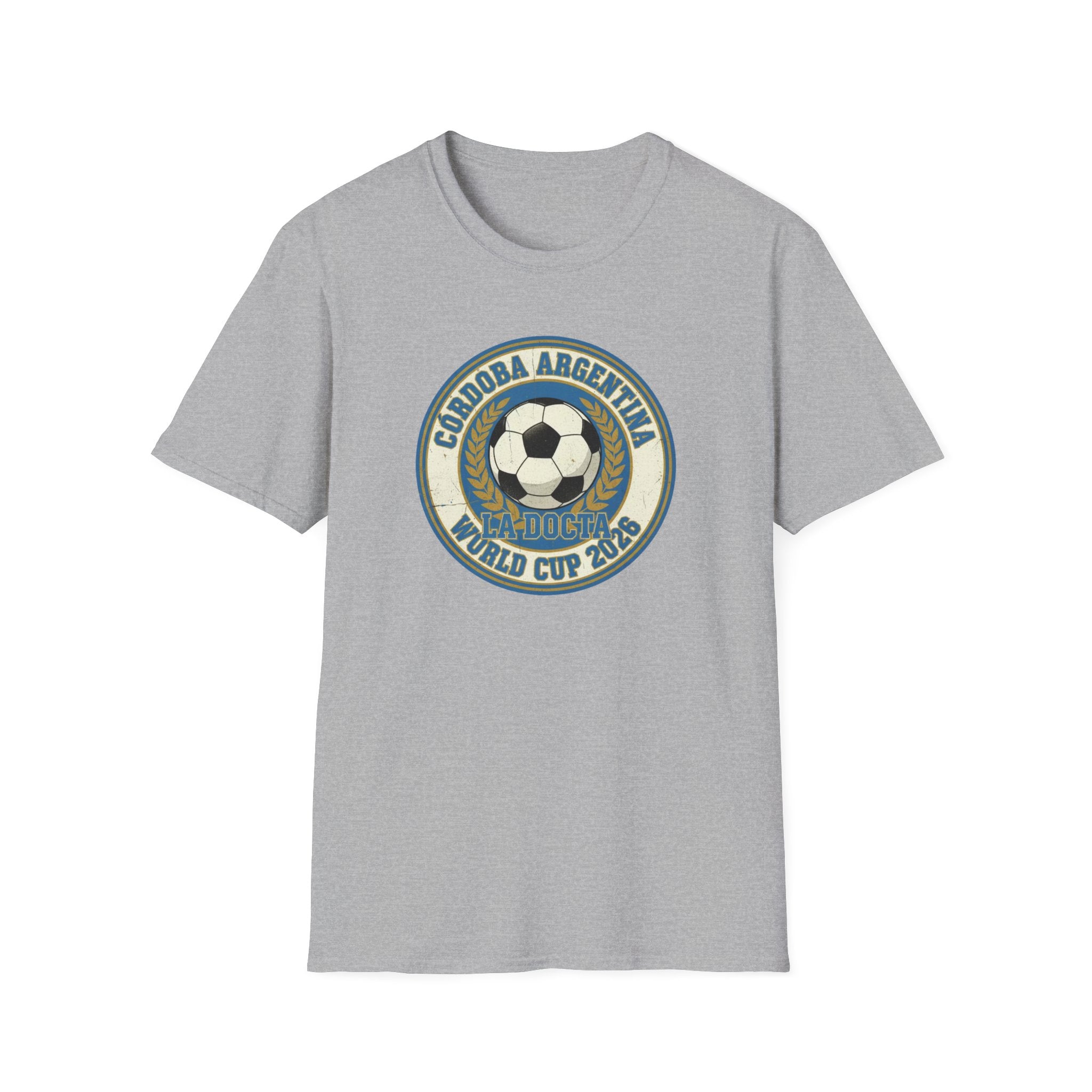 Argentina World Cup 2026 Soccer T-Shirt — Córdoba Retro Football Crest