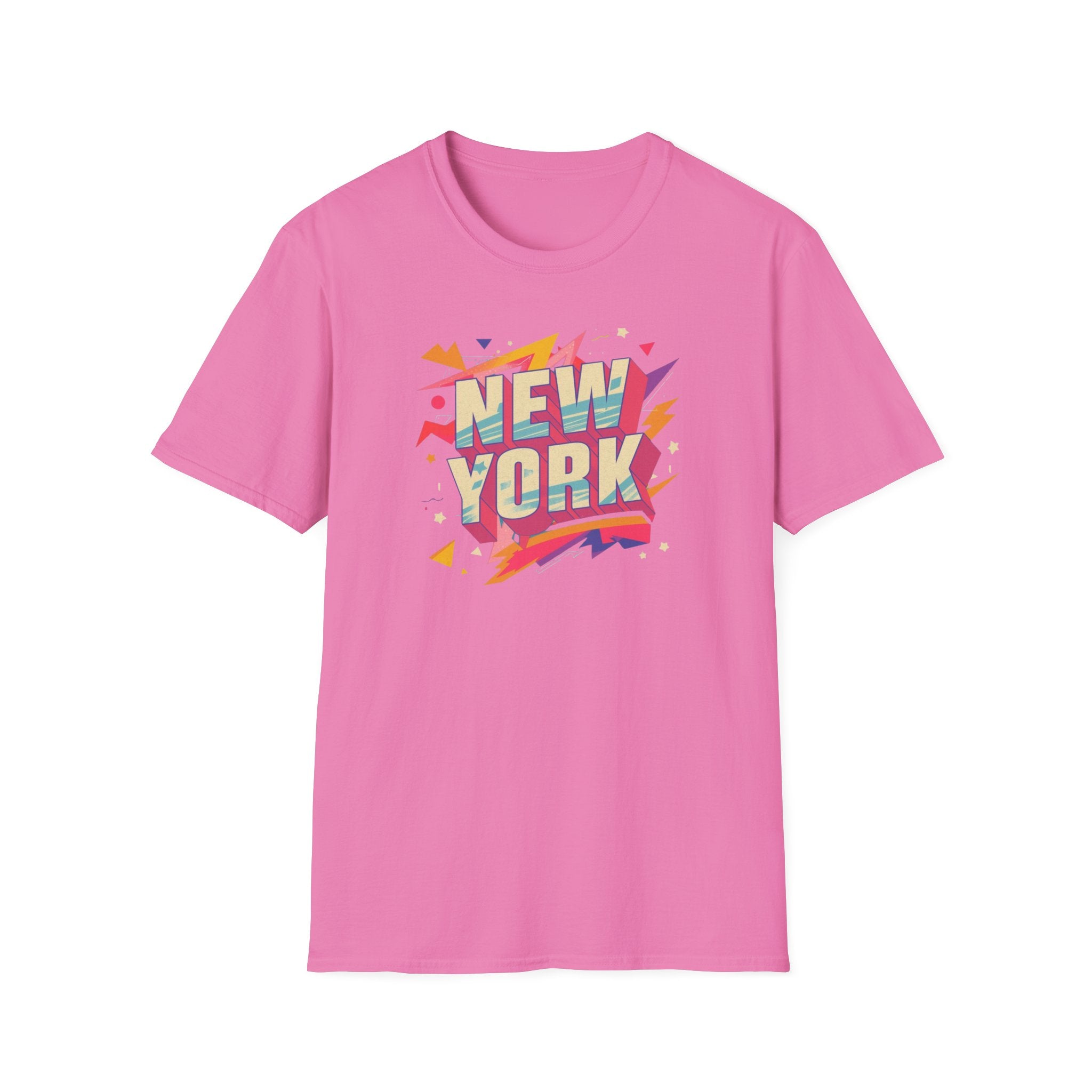 New York Retro Pop Art T-Shirt | Colorful City Typography