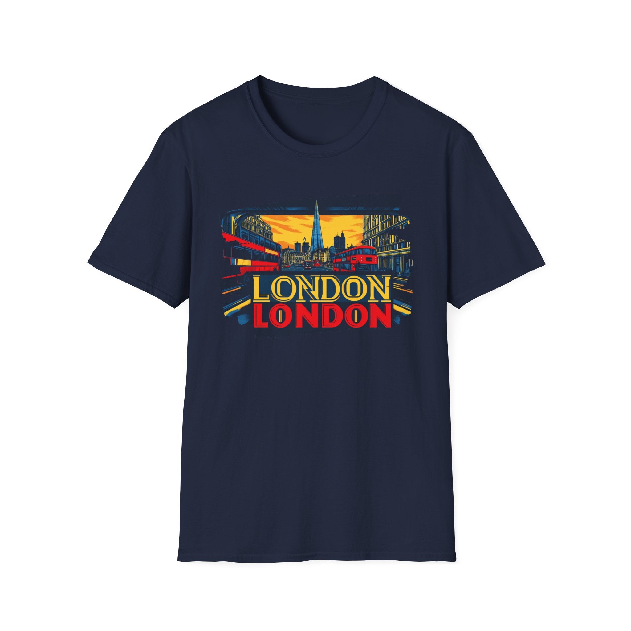 London Skyline Graphic T-Shirt | Retro Cityscape London Tee