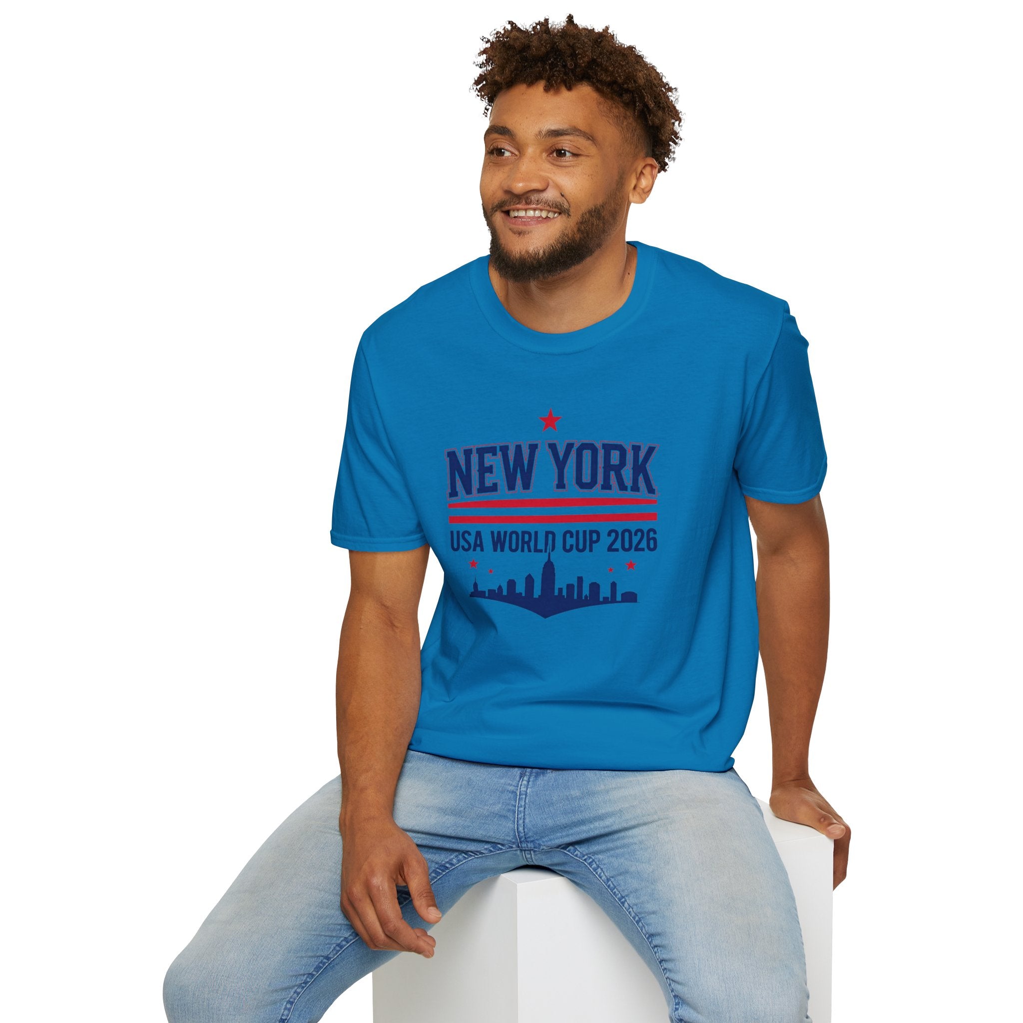 New York USA World Cup 2026 T-Shirt — Skyline Soccer Fan Tee