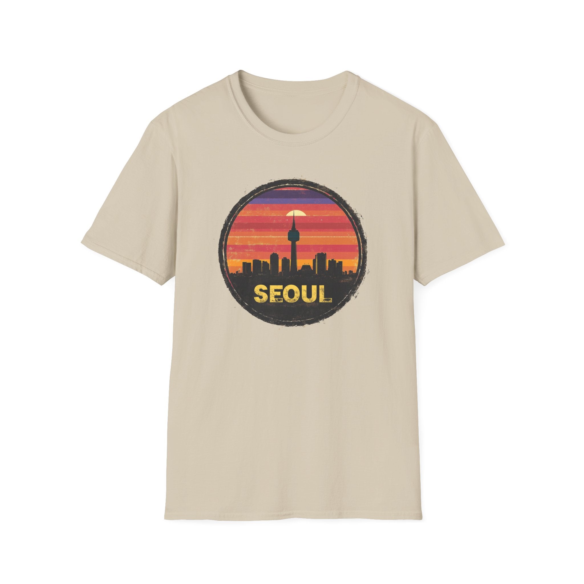 Seoul Sunset Skyline T-Shirt
